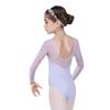 117241004 Toddler Long Sleeve Mesh Dance Leotard Ballet Leotards for Girls view 3