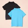 Amazon Essentials Boys' Short-Sleeve Active Performance Polo Shirts, Pack of 2, Aqua Blue/Black, Large view 4
