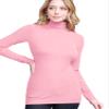 LL WT950 Womens Premium Long Sleeve Turtleneck Lightweight Pullover Top Sweater XXXL Pink view 3