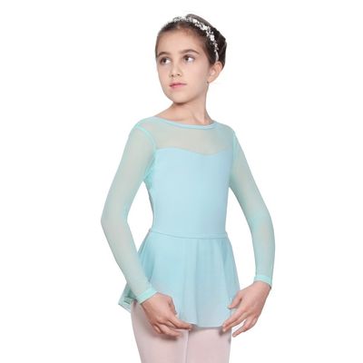 117241004 Toddler Long Sleeve Mesh Dance Leotard Ballet Leotards for Girls