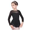 117241004 Toddler Long Sleeve Mesh Dance Leotard Ballet Leotards for Girls view 1