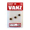 Vanfook 34851 Beads Head Egg BE-1406 Red spot on Olive view 1