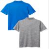 Amazon Essentials Boys' Active Performance Polo Shirts, Royal Blue/Space Dye Grey, Medium view 3