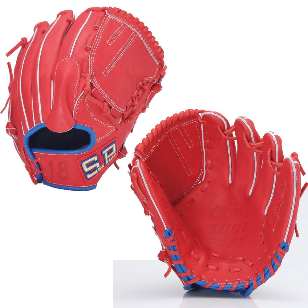 Sure Play SBG-AD4181  DIMA Soft Glove for Throwers (Shota Suzuki Model), Red, Left Throwing