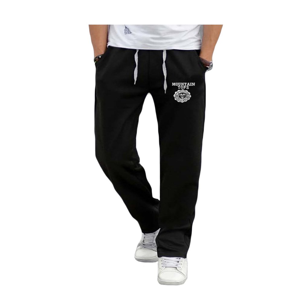 Letuwj Mens Pants Straight Leg Sport Trousers Waist Elastic Gray 5 Small