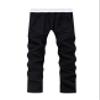 Letuwj Mens Pants Straight Leg Sport Trousers Waist Elastic Gray 5 Small view 2