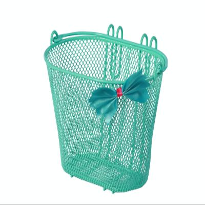 Basil Unisex Youth Jasmin Children's Bicycle Basket, Green, 28 cm x 20 cm x 19 cm