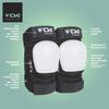 TSG Roller Derby Elbow Pads 3.0, Skateboard, Hardshell, EVA Foam, Impact Protection, Tear Resistant Nylon, Certified, Secure Fit, Velcro Strap, Ergonomic, Slim Profile, Anti Slip, Adults, Swiss Design view 3