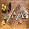 PICNIC TIME NFL Philadelphia Eagles Artisan 24" Acacia Charcuterie Board with Raw Wood Edge - Cheese Board - Serving Platter view 3