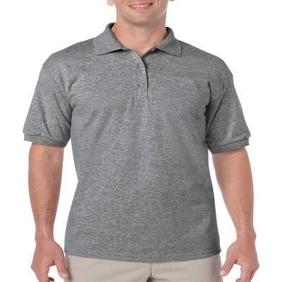 Gildan Adult 6 oz. 50/50 Jersey Polo 2XL Graphite Heather