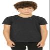 BELLA+CANVAS Youth Triblend Short Sleeve Tee. BC3413Y XL Charcoal Black Triblend view 1
