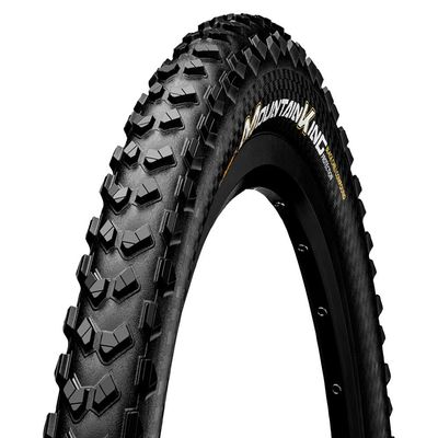 Continental Mountain Bike ProTection Tire - Black Chili, Tubeless, Folding Handmade MTB Performance Tire (26", 27.5", 29"), 27.5 x 2.6, Mountain King