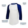 Augusta Sportswear Baseball Jersey 2.0, White/Navy, L view 4