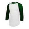 Augusta Sportswear Baseball Jersey 2.0, White/Dark Green, S view 1