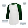 Augusta Sportswear Baseball Jersey 2.0, White/Dark Green, S view 3