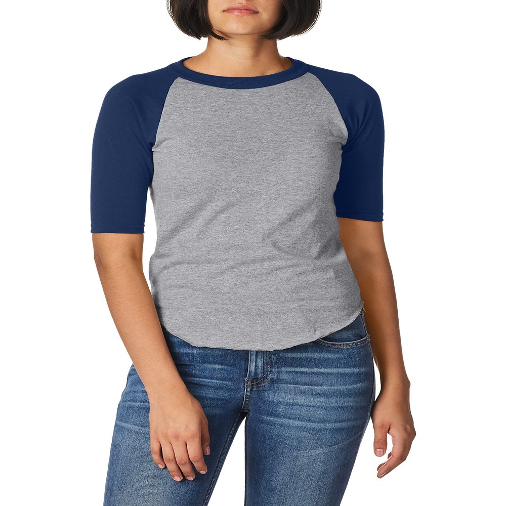 Augusta Sportswear Boys Baseball Jersey 2.0 L Athletic Heather/Navy