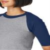 Augusta Sportswear Boys Baseball Jersey 2.0 L Athletic Heather/Navy view 3