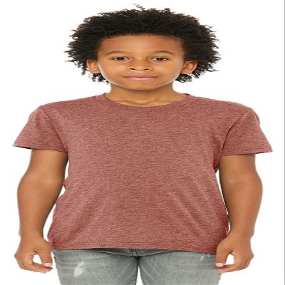BELLA+CANVAS Youth Triblend Short-Sleeve T-Shirt S Mauve Triblend
