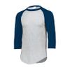Augusta Sportswear Mens Baseball Jersey - Crew Neck, 3/4 Sleeve, Soft Cotton Blend for Practice and Game Day Wear XZ view 1