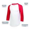 Augusta Sportswear Mens Baseball Jersey - Crew Neck, 3/4 Sleeve, Soft Cotton Blend for Practice and Game Day Wear F3 view 4