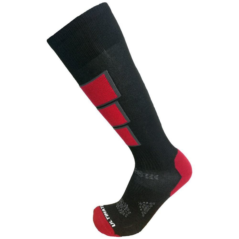 Mens Thermolite Ski Snowboard Socks High Performance Cushioning Support Stretch Padding Breathable Red Large 9-11.5