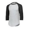 Augusta Sportswear Mens Baseball Jersey - Crew Neck, 3/4 Sleeve, Soft Cotton Blend for Practice and Game Day Wear PB view 1