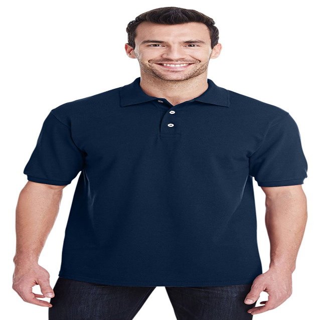 Jerzees Adult 6.5 oz. Premium 100% Ringspun Cotton Piqu Polo XL J NAVY