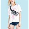 HotStyle 521s Fashion Fanny Pack, Small Waist Bag for Hiking, Cross Body Style Cute for Women, Kids & Girls, Tropical, Grey view 2