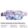 HotStyle 521s Fashion Fanny Pack, Small Waist Bag for Hiking, Cross Body Style Cute for Women, Kids & Girls, Pink Tropical view 3