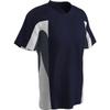 Champro Boys' Relief V-Neck Baseball Jersey, Navy,Graphite,White, Youth Medium view 1