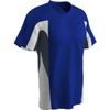 Champro Boys' Relief V-Neck Baseball Jersey, Royal,Graphite,White, Youth X-Large view 1