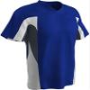 Champro Boys' Relief V-Neck Baseball Jersey, Royal,Graphite,White, Youth X-Large view 2