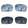 ToughAsNails 2 Pair Polarized Lens Replacement for Oakley X Squared Black&Silver Chrome view 1