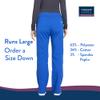 CHEROKEE Workwear Professionals Women Scrubs Pant Mid Rise Straight Leg Pull-on Cargo WW170T, S Tall, Royal view 3