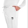 Cherokee Scrubs for Men Tapered Leg Cargo Scrub Pants with Zip Fly, 5 Pockets Elastic Waist 2-Way Stretch & Easy Care - WW190, S, White view 2