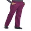 CHEROKEE Workwear Professionals Women Scrubs Pant Mid Rise Straight Leg Pull-on Cargo WW170, XL, Wine view 2