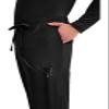 Cherokee Scrubs for Men Tapered Leg Cargo Scrub Pants with Zip Fly, 5 Pockets Elastic Waist 2-Way Stretch & Easy Care - WW190, L Tall, Black view 2