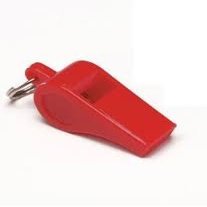 Abrivo Sports Plastic Whistles (Red, 144 Whistles)
