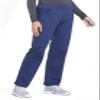 CHEROKEE Workwear Professionals Women Scrubs Pant Mid Rise Straight Leg Pull-on Cargo WW170, L, Navy view 2