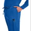 Cherokee Scrubs for Men Tapered Leg Cargo Scrub Pants with Zip Fly, 5 Pockets Elastic Waist 2-Way Stretch & Easy Care - WW190, XL Short, Royal view 2