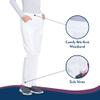 CHEROKEE Workwear Professionals Women Scrubs Pant Mid Rise Straight Leg Pull-on Cargo WW170, S, White view 4