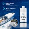 True Composites White Gelcoat with Wax  Isophthalic NPG Marine Repair Kit for Boats, Pools & Fiberglass Surfaces  UV Resistant, High-Gloss Waterproof Finish (1 Quart + 1oz MEKP-925) view 2