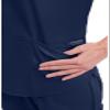 CHEROKEE Workwear Professionals Women Scrubs Top V-Neck Plus Size WW665, 3XL, Navy view 2