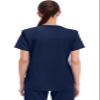 CHEROKEE Workwear Professionals Women Scrubs Top V-Neck Plus Size WW665, 3XL, Navy view 4