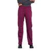 CHEROKEE Workwear Professionals Women Scrubs Pant Mid Rise Straight Leg Pull-on Cargo WW170, L, Wine view 1