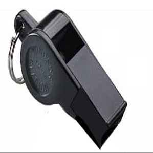 Abrivo Sports Plastic Whistles (Black, 144 Whistles)