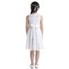 FEESHOW Kids Girls Sequin Lace Formal Wedding Pageant Party Prom Ball Gown Flower Girl Dress Crystal Belt Ivory 6 view 4
