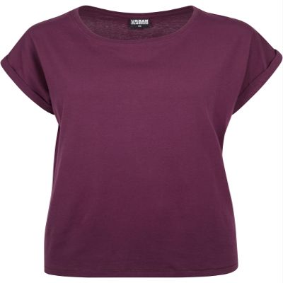 Urban Classics Ladies - Extended Shoulder Shirt Cherry red - 5XL