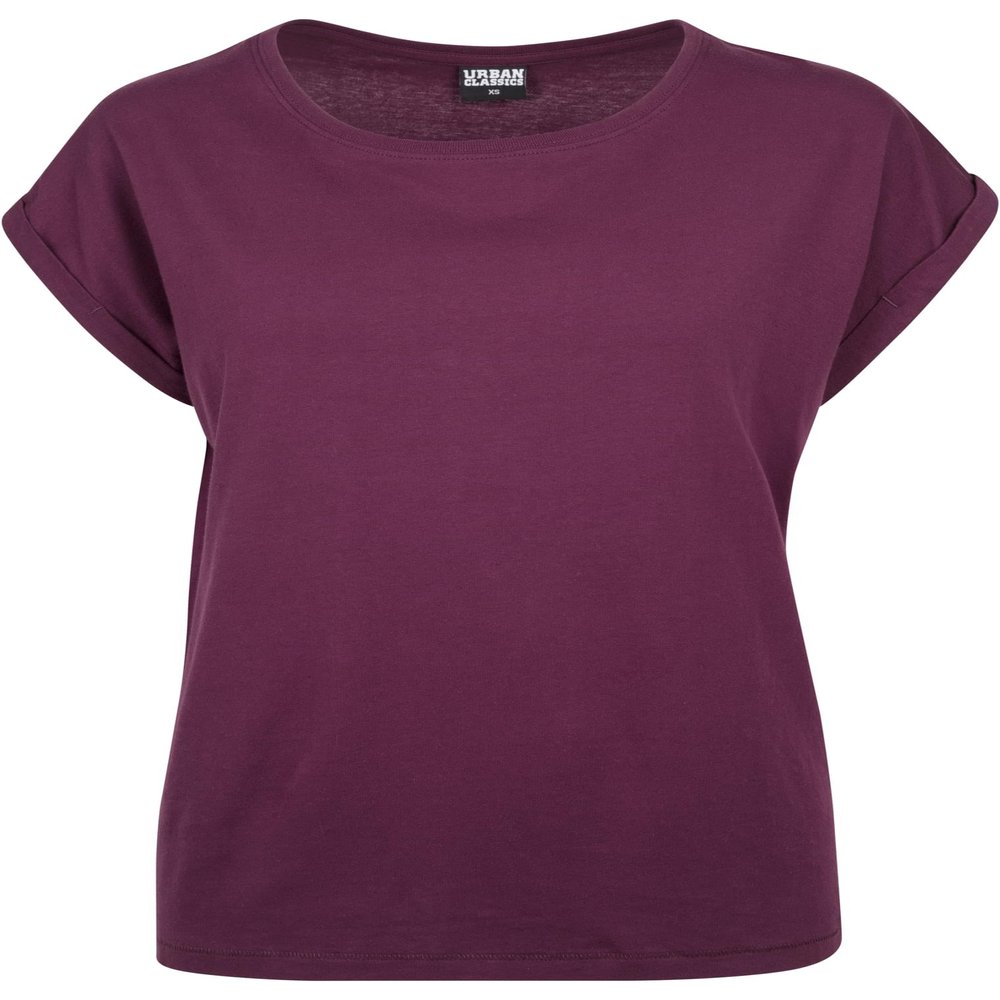 Urban Classics Ladies - Extended Shoulder Shirt Cherry red - 5XL