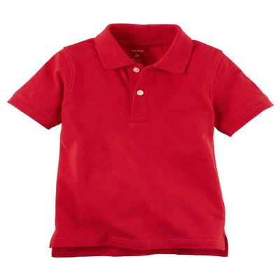 OSHKOSH B'GOSH Boys Polo Short Sleeve Polo, Red (5)